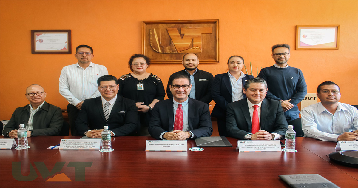 Firma de convenio entre La Universidad del Valle de Tlaxcala y el Centro de Rehabilitación Integral y escuela en terapia física y rehabilitación “CRI-escuela”.