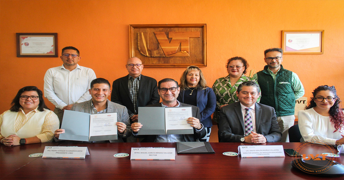 Firma convenio con la CMIC: Cámara Mexicana de la Industria de la Construcción de Tlaxcala.